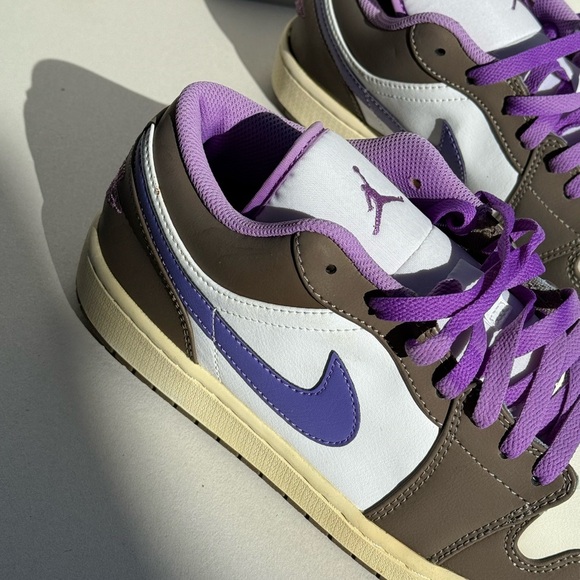 (new+box) Custom Nike Air Jordan 1 Low Men Size 12 US (sun-dried) vintage look - Picture 3 of 16